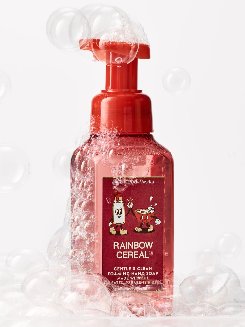 🥛NWT Bath & Body Works Rainbow Cereal Foaming Hand Soap ❤️🥣